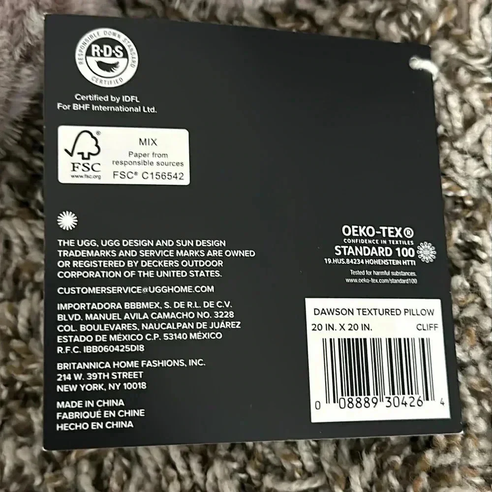 Ugg Dawson Textured 2 Pillows of Set